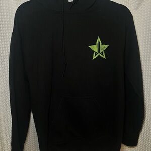 Jeffree Star Black Hoodie with Neon Green Emblem